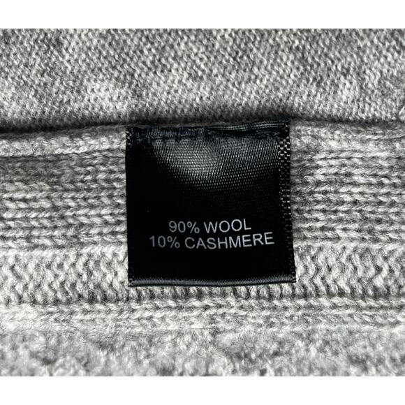 1-14 QI CASHMERE NWT Men's Cardigan Button Down Gray XXL - Picture 9 of 14